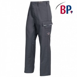 pantalon de travail multipoches gris pas cher